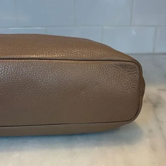 Michael Kors Bag Purse Handbag Leather Channing Large Pebbled Satchel Tote Bag - Picture 9 of 16